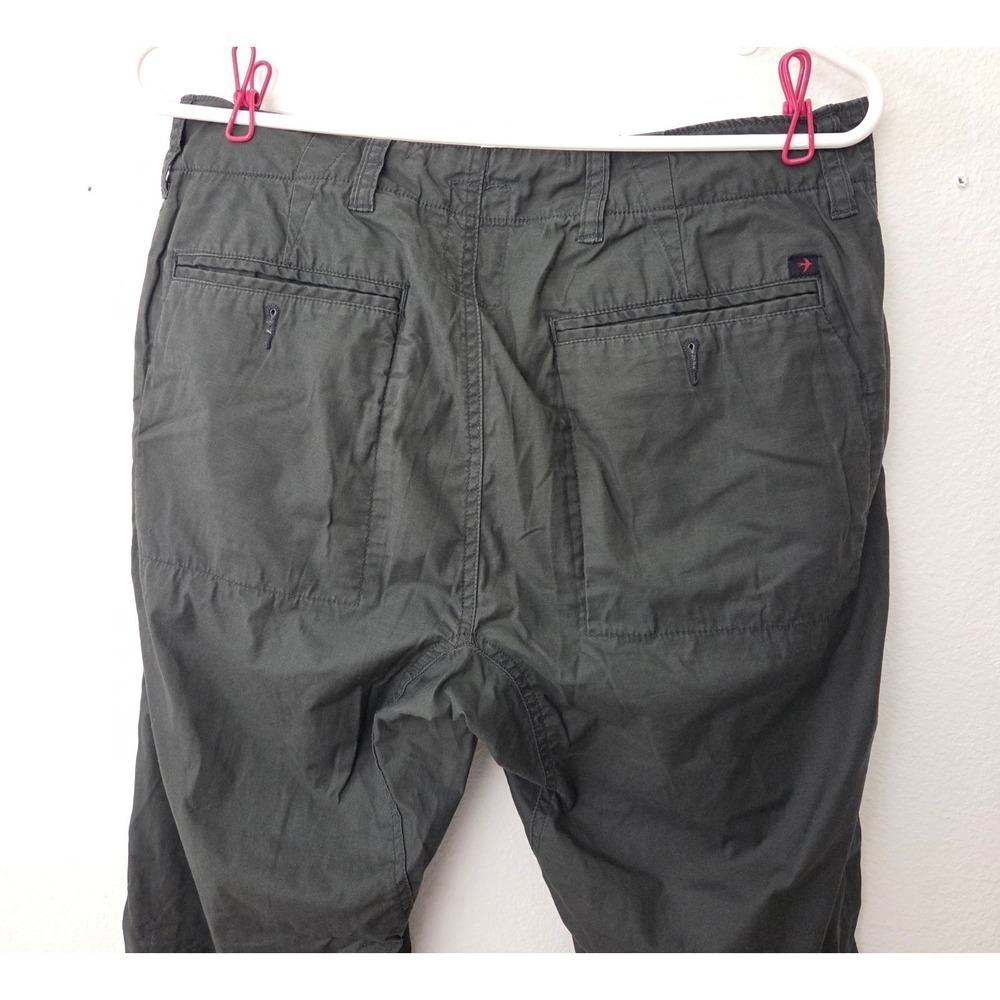Relwen Charcoal Grey Flyweight Flex Chino Pant Cotton Spandex Zip Snap Fly 30 - Picture 4 of 11